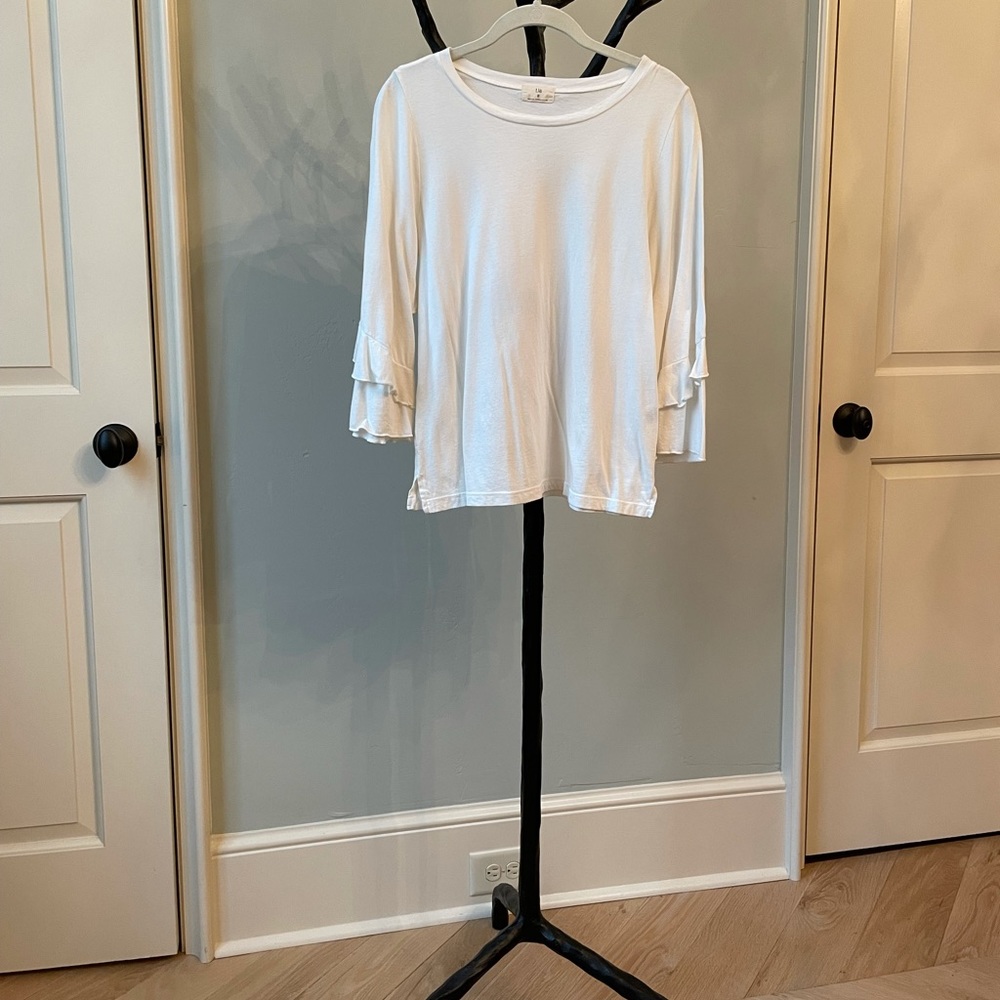 Anthropologie t.la white top size S